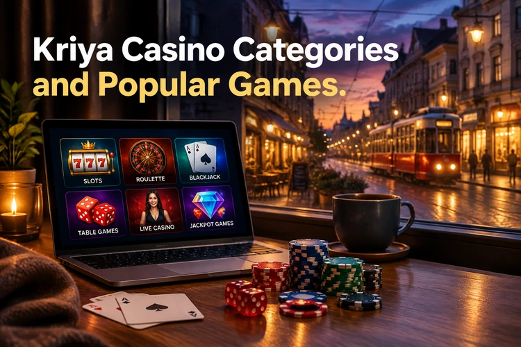 Kriya Casino Categories and Popular Games